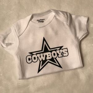 0/3M Dallas Cowboys Football Team Baby Onesie